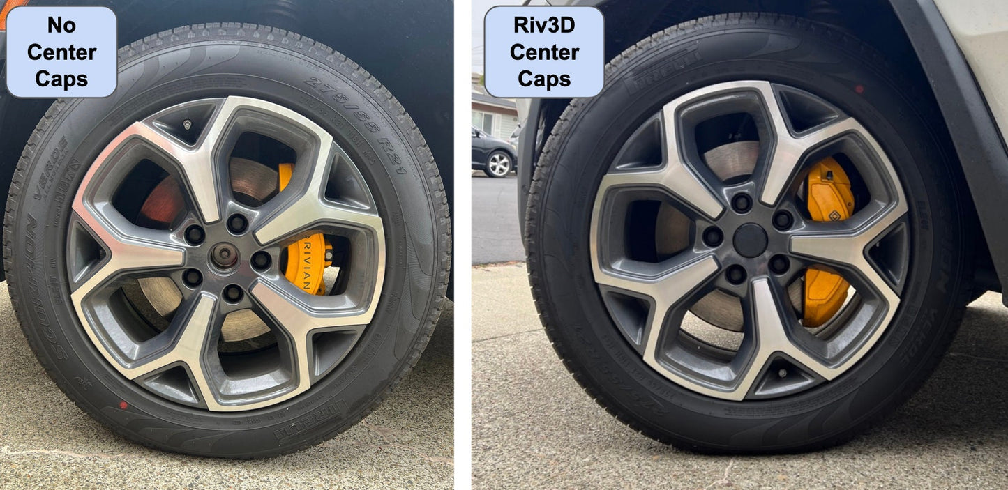 Riv3D Rivian R1T/R1S Wheel Center Cap for 21 inch rims