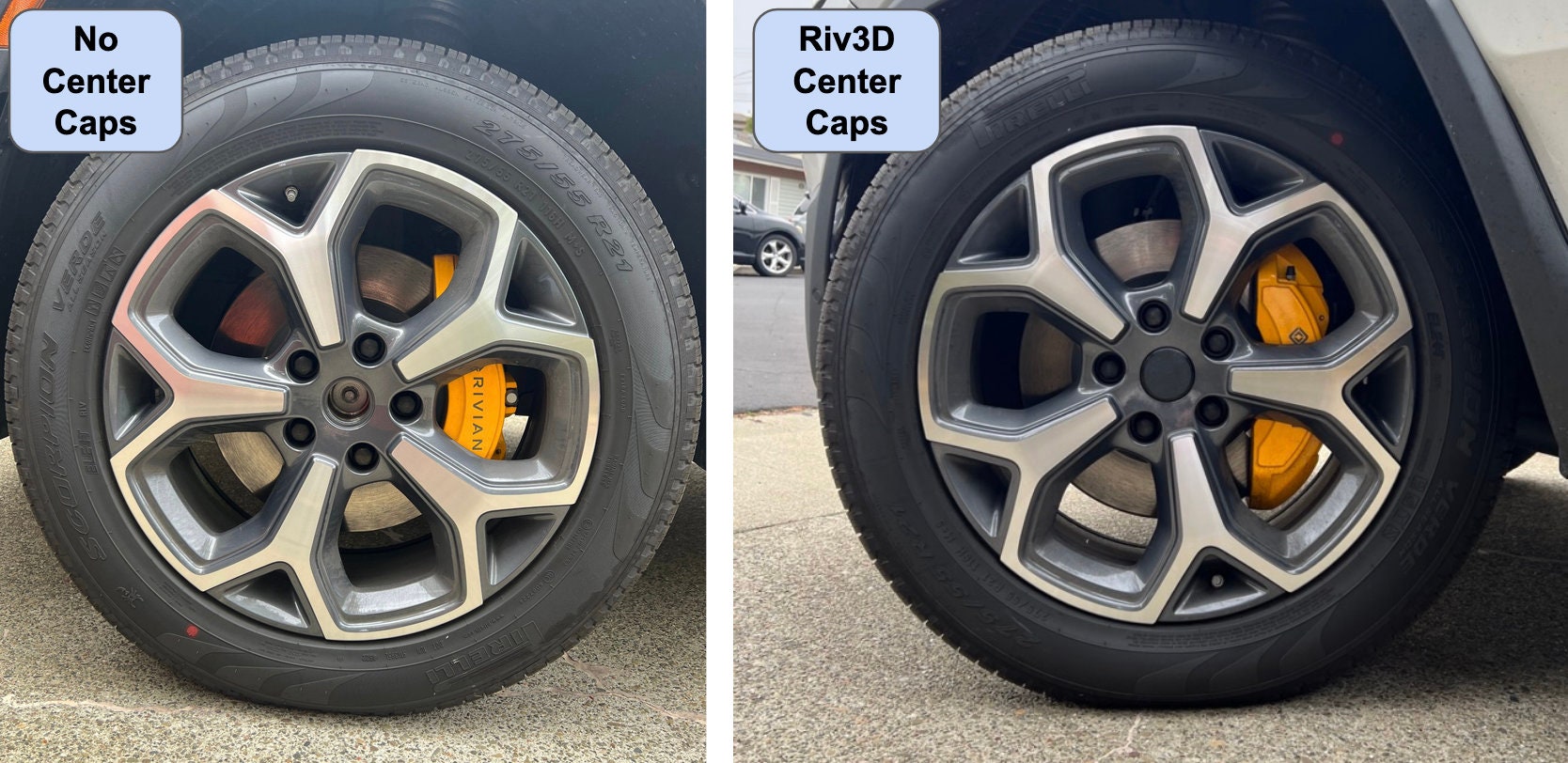 Wheel Center Caps For R1T/R1S (set of 4)